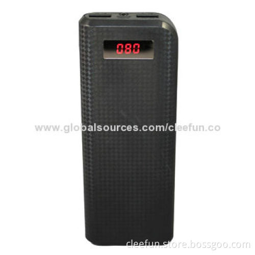 Double USB ports Portable Mobile Phone Charger for iPad and for iPhone, with Digital Screen